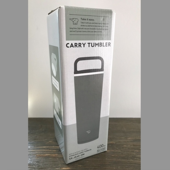ZOJIRUSHI Stainless Carry Tumbler Water Bottle SX-JA40-HM Forest Gray 400ml - Picture 6 of 9